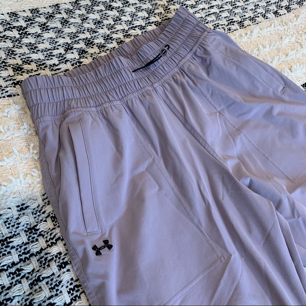 Lilac Under Armour Recover track pants / joggers